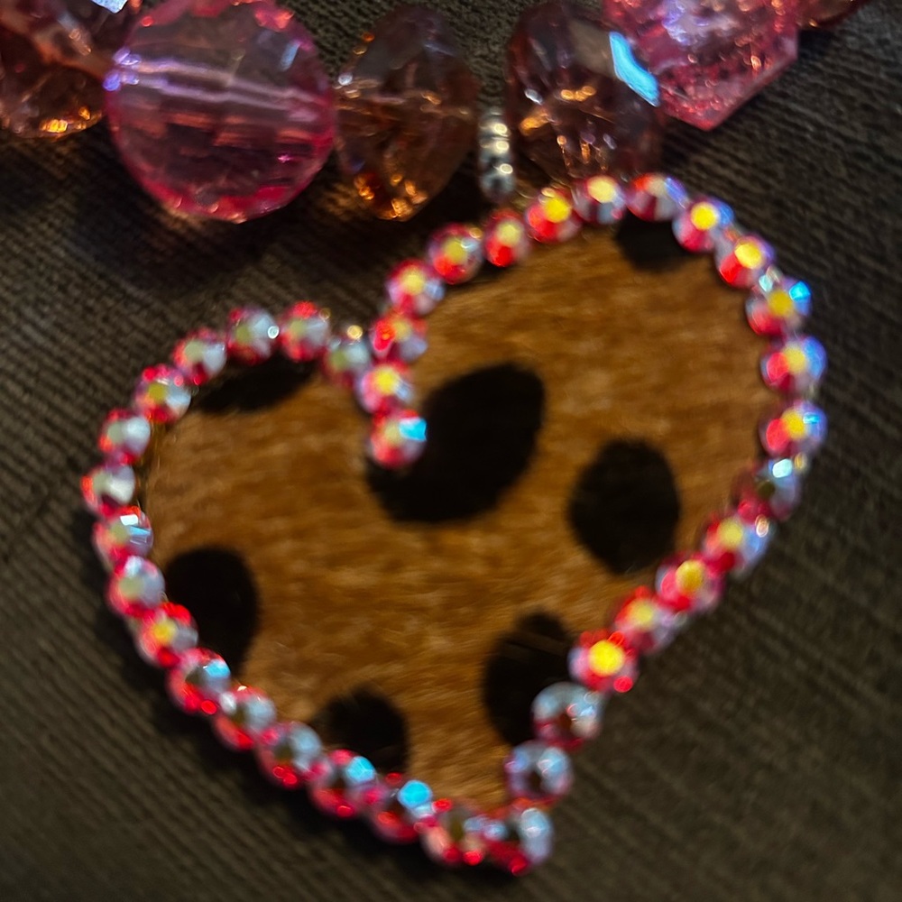 Leopard Heart Pendant Necklace